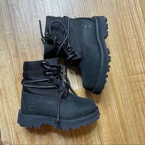 Timberland black toddler boots